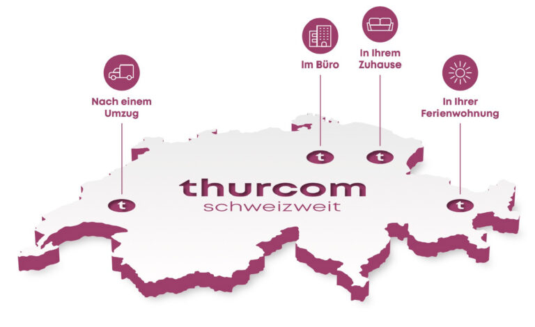 Thurcom neu in der ganzen Schweiz